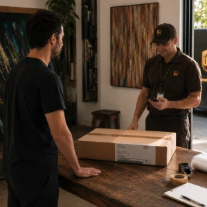 Artwork handover and shipment tracking